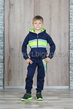 Спортивный подростковый костюм для мальчика из эластана